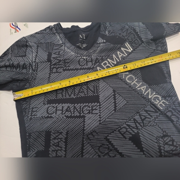 Armani Exchange Blue Graphic Men's Shirt - Picture 5 of 6